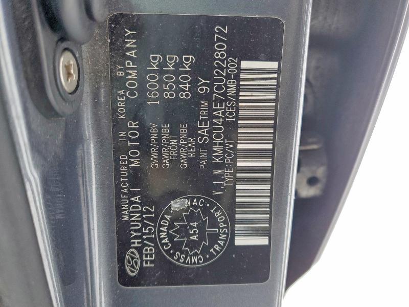 2012 Hyundai Accent gls