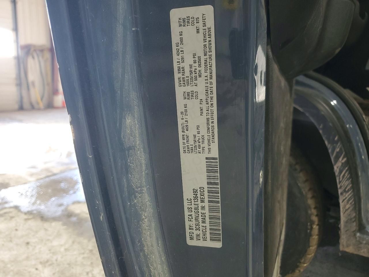 2020 Dodge RAM Promaster 3500 Delivery Van