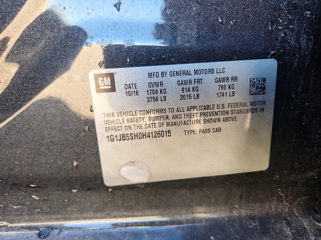 2017 Chevrolet Sonic ls