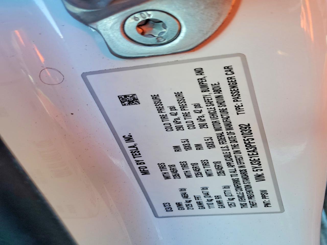 2023 Tesla Model 3
