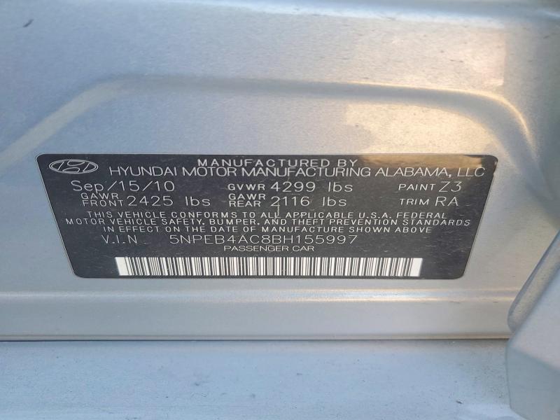 2011 Hyundai Sonata gls