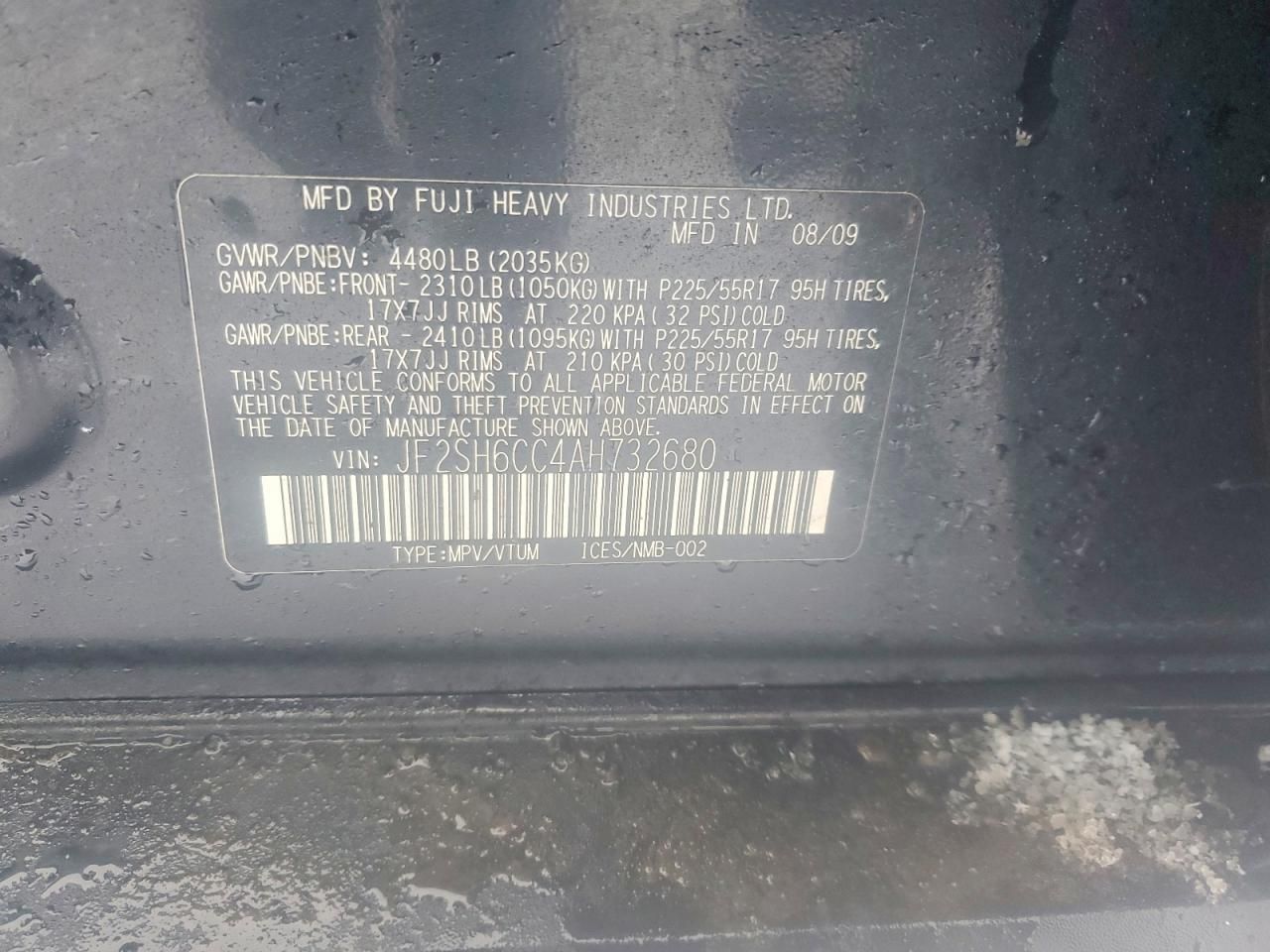 2010 Subaru Forester 2.5x Premium