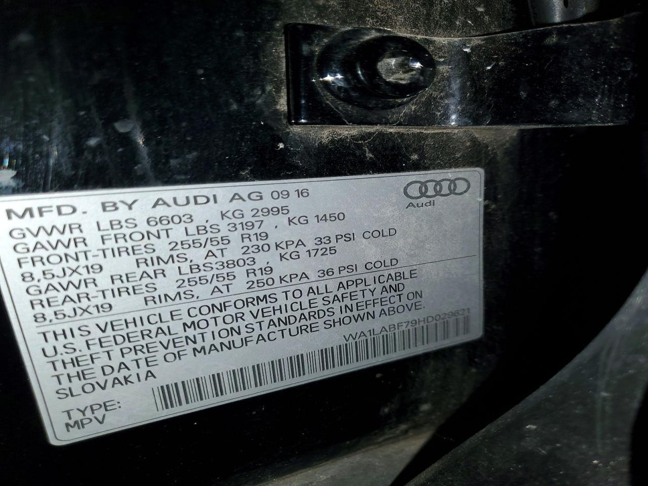 2017 Audi Q7 Premium Plus