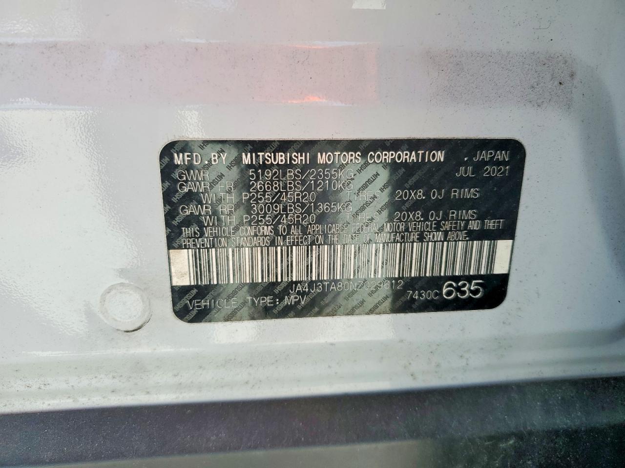 2022 Mitsubishi Outlander es