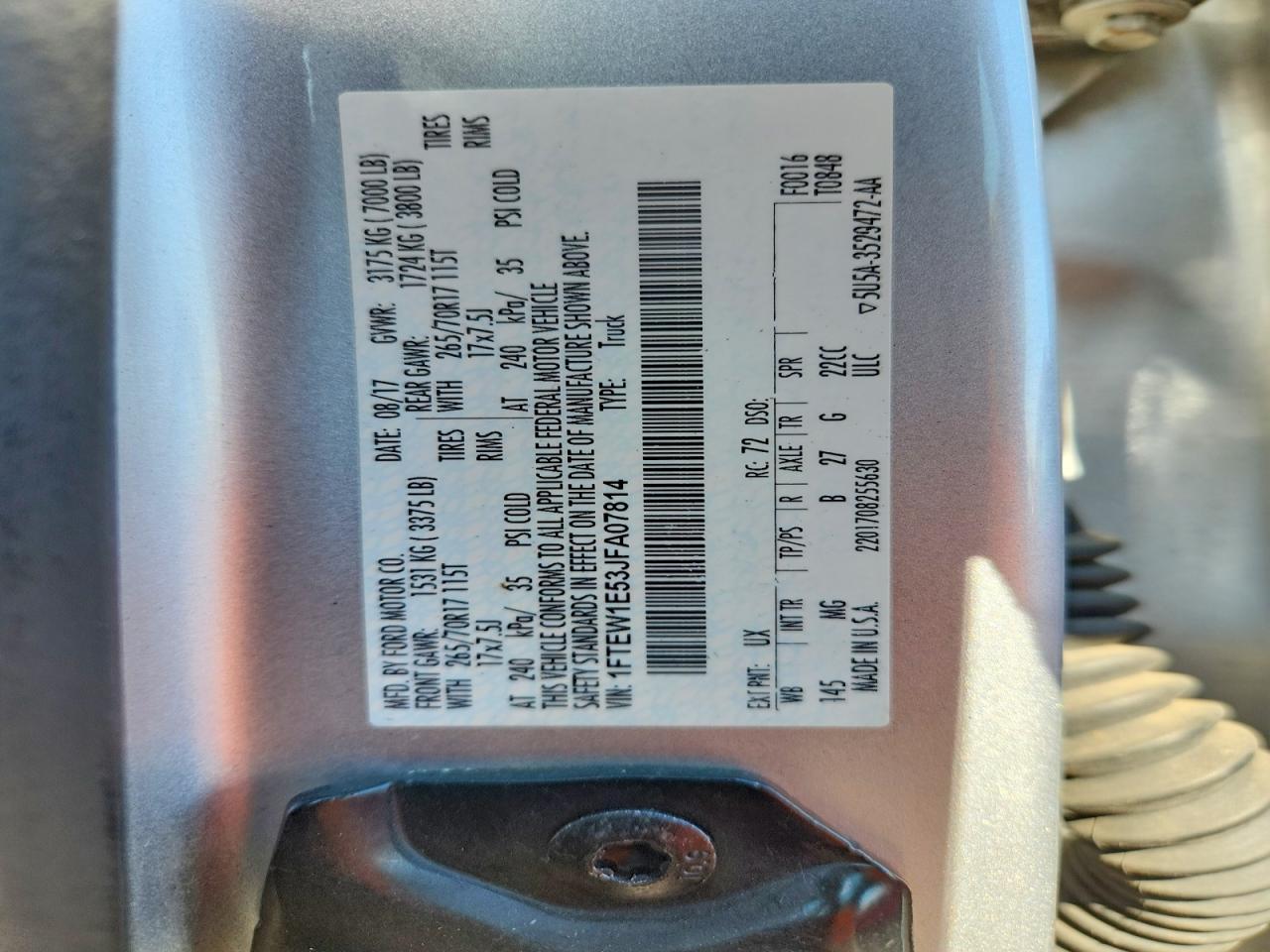 2018 Ford F150 Supercrew