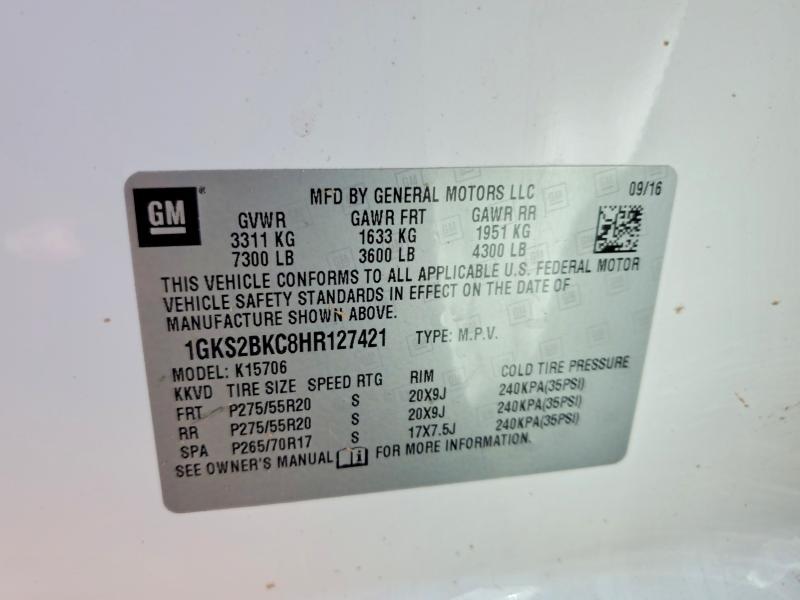 2017 GMC Yukon slt