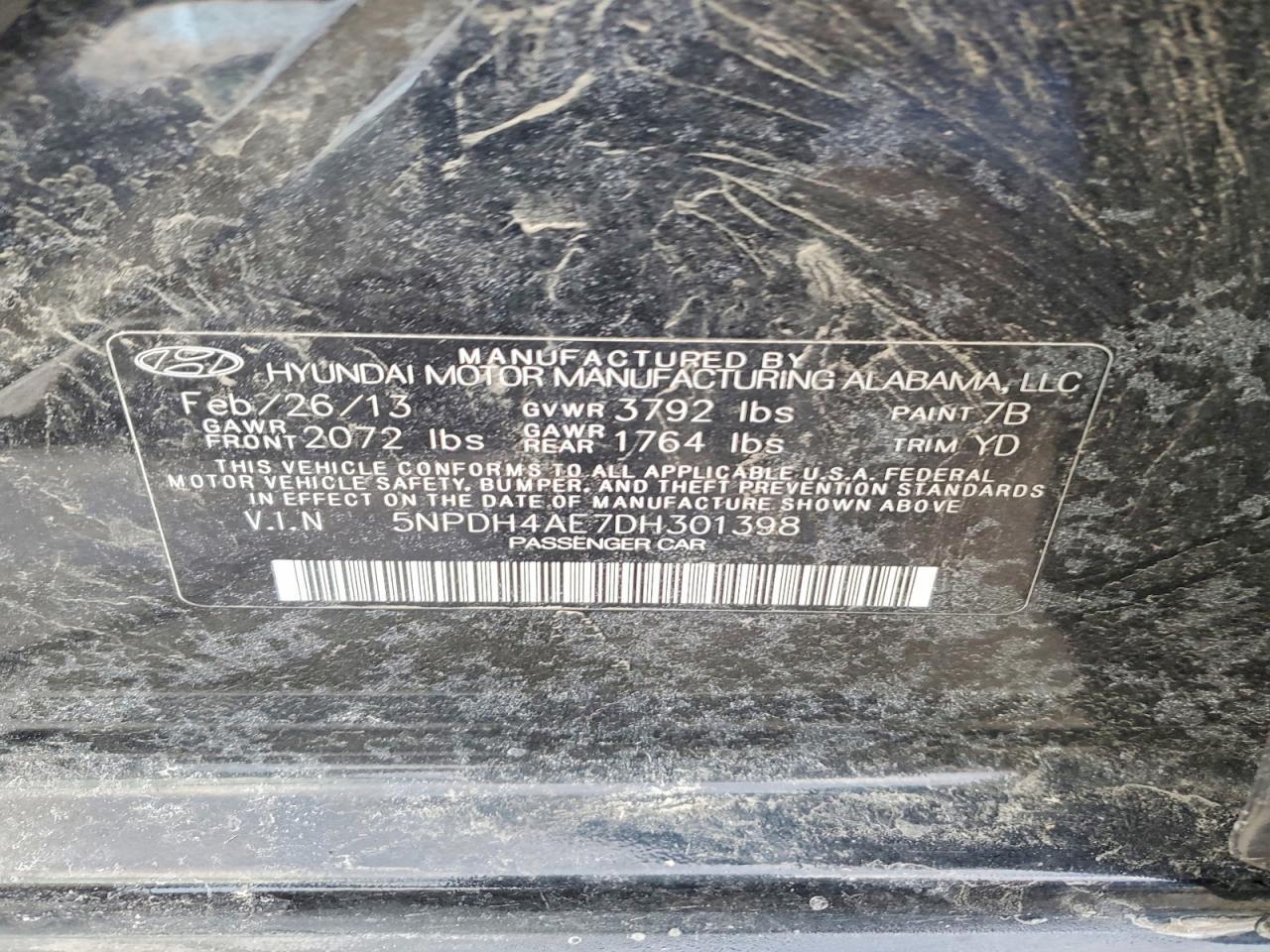 2013 Hyundai Elantra gls