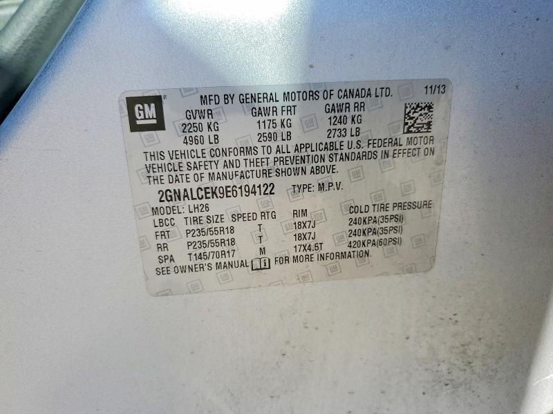 2014 Chevrolet Equinox lt