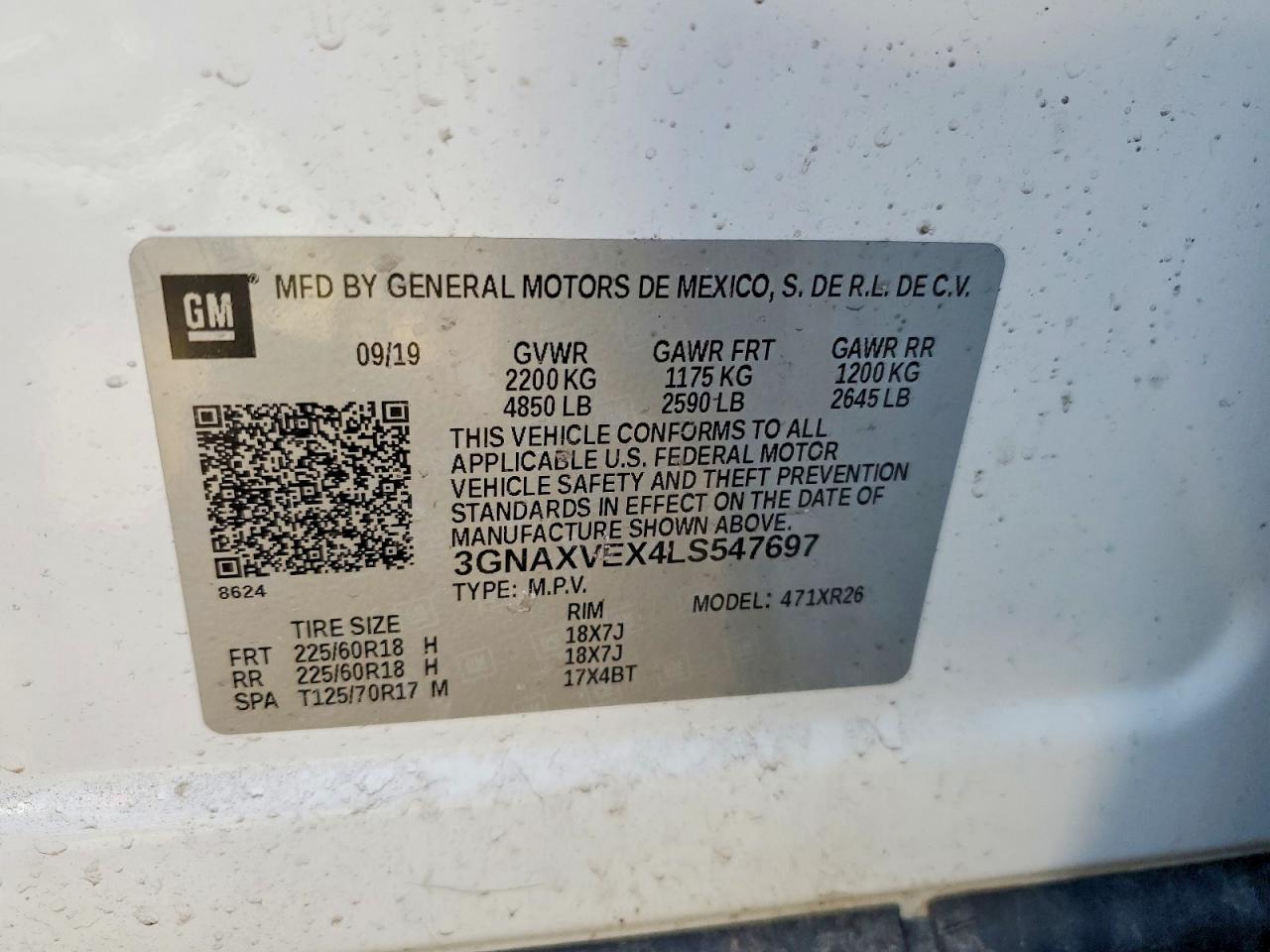 2020 Chevrolet Equinox lt