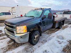 Salvage trucks for sale at Wayland, MI auction: 2009 Chevrolet Silverado Flatbed Truck