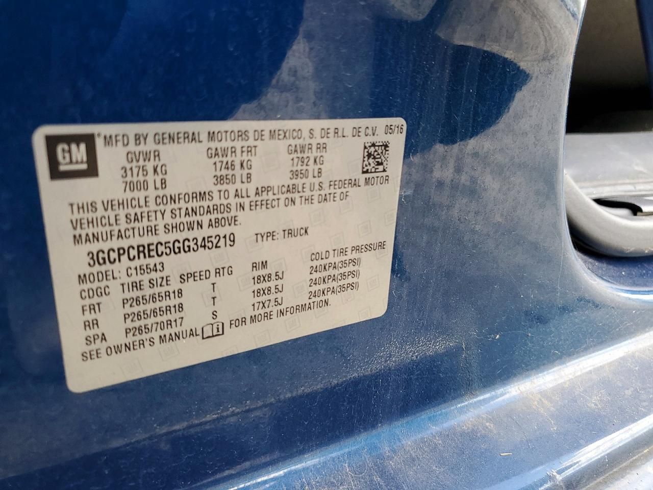 2016 Chevrolet Silverado C1500 LT