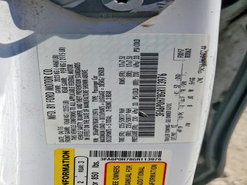 2016 Ford Fusion se