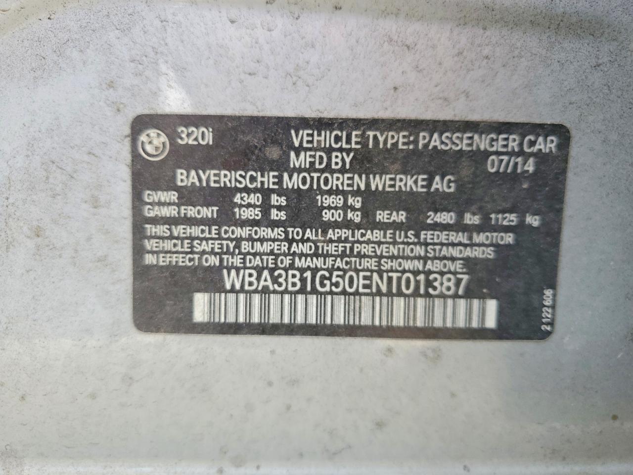 2014 BMW 320 i