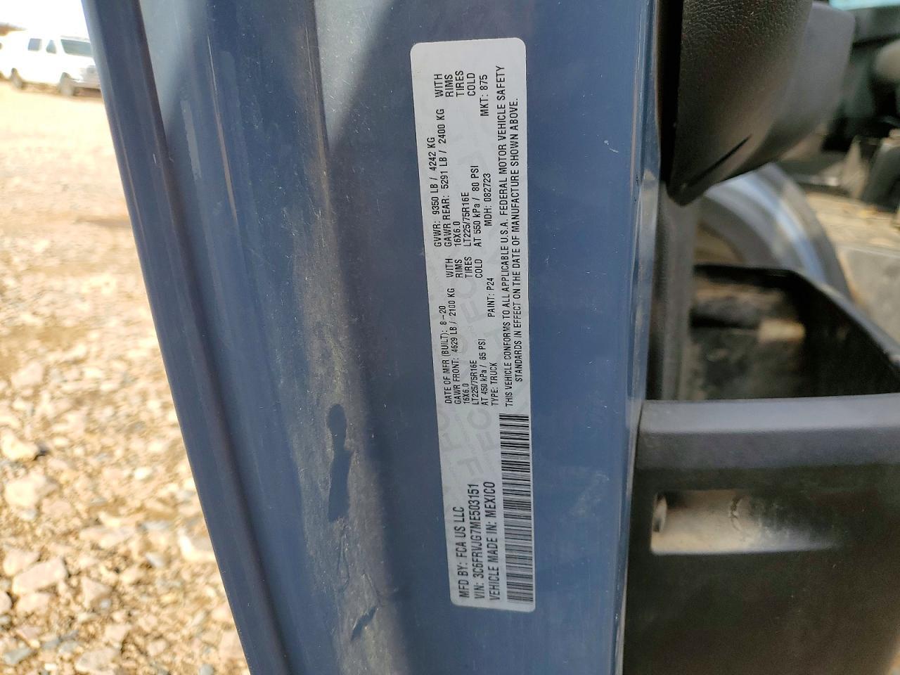 2021 Dodge RAM Promaster 3500 Delivery Van