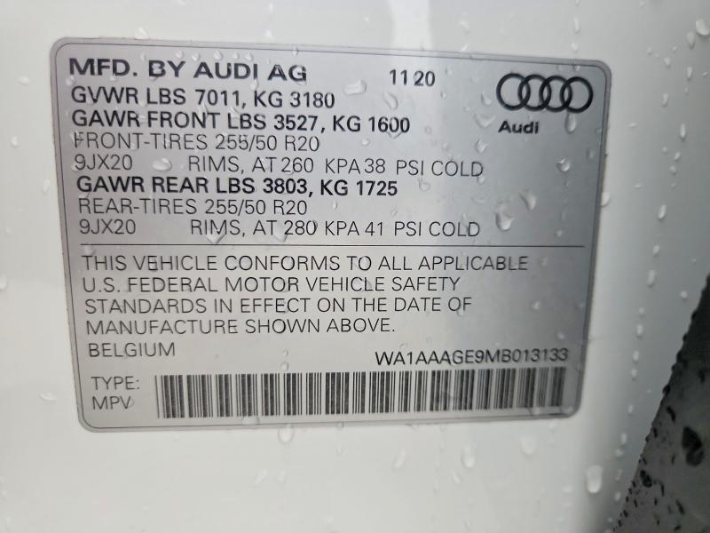 2021 Audi E-tron Premium