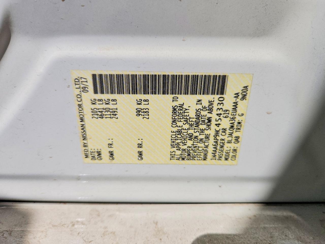 2017 Niss Maxima 3.5s