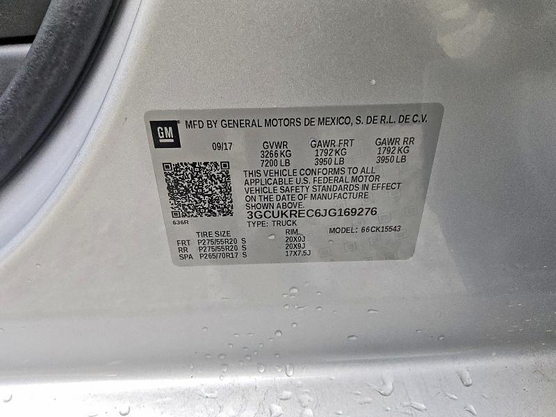 2018 Chevrolet Silverado K1500 lt