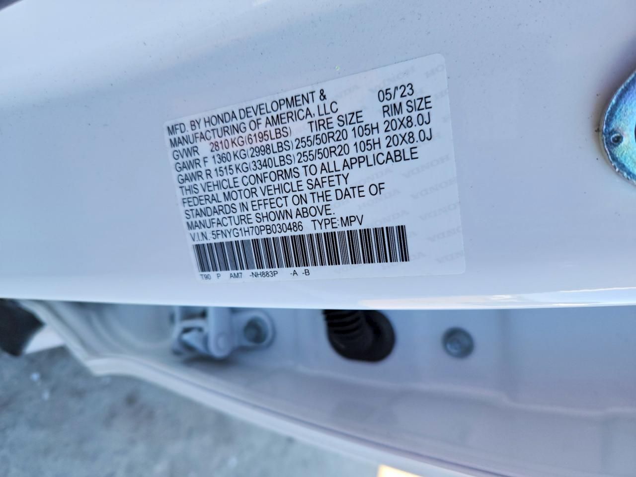 2023 Honda Pilot Touring