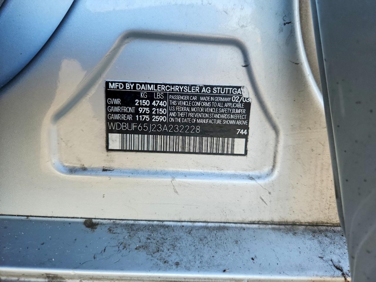 2003 Mercedes-Benz E 320