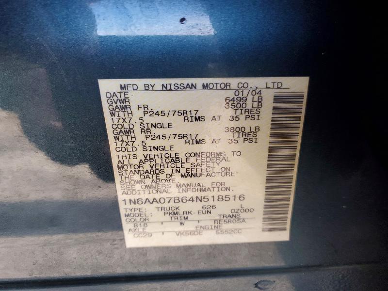 2004 Nissan Titan XE