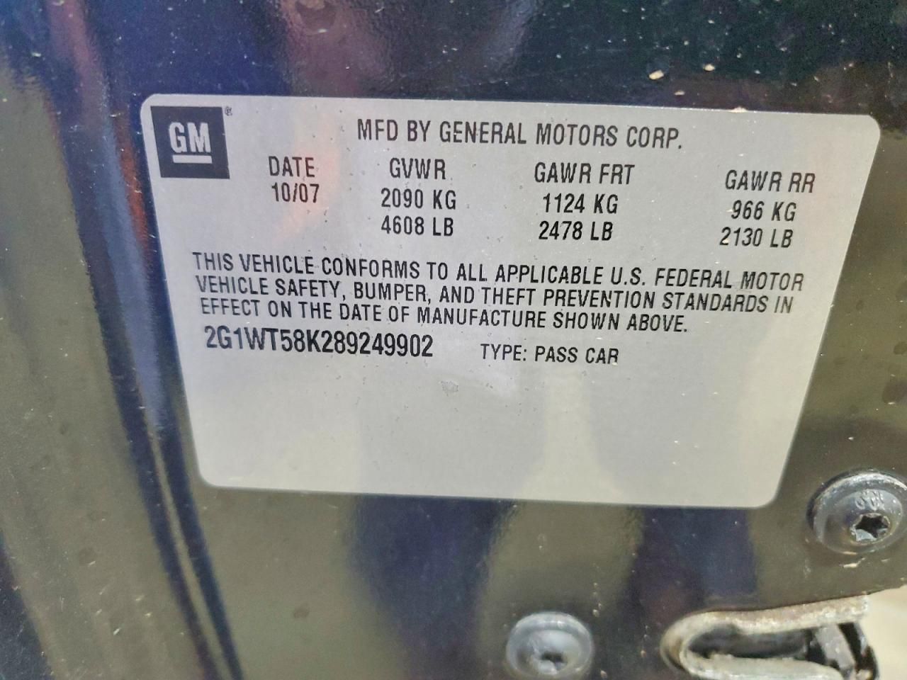 2008 Chevrolet Impala lt