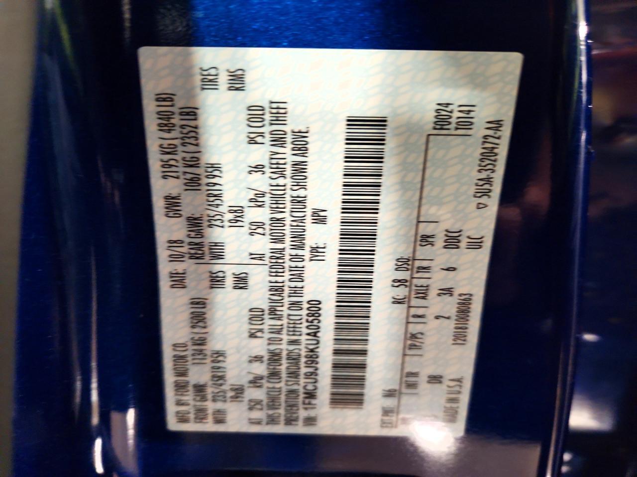 2019 Ford Escape Titanium