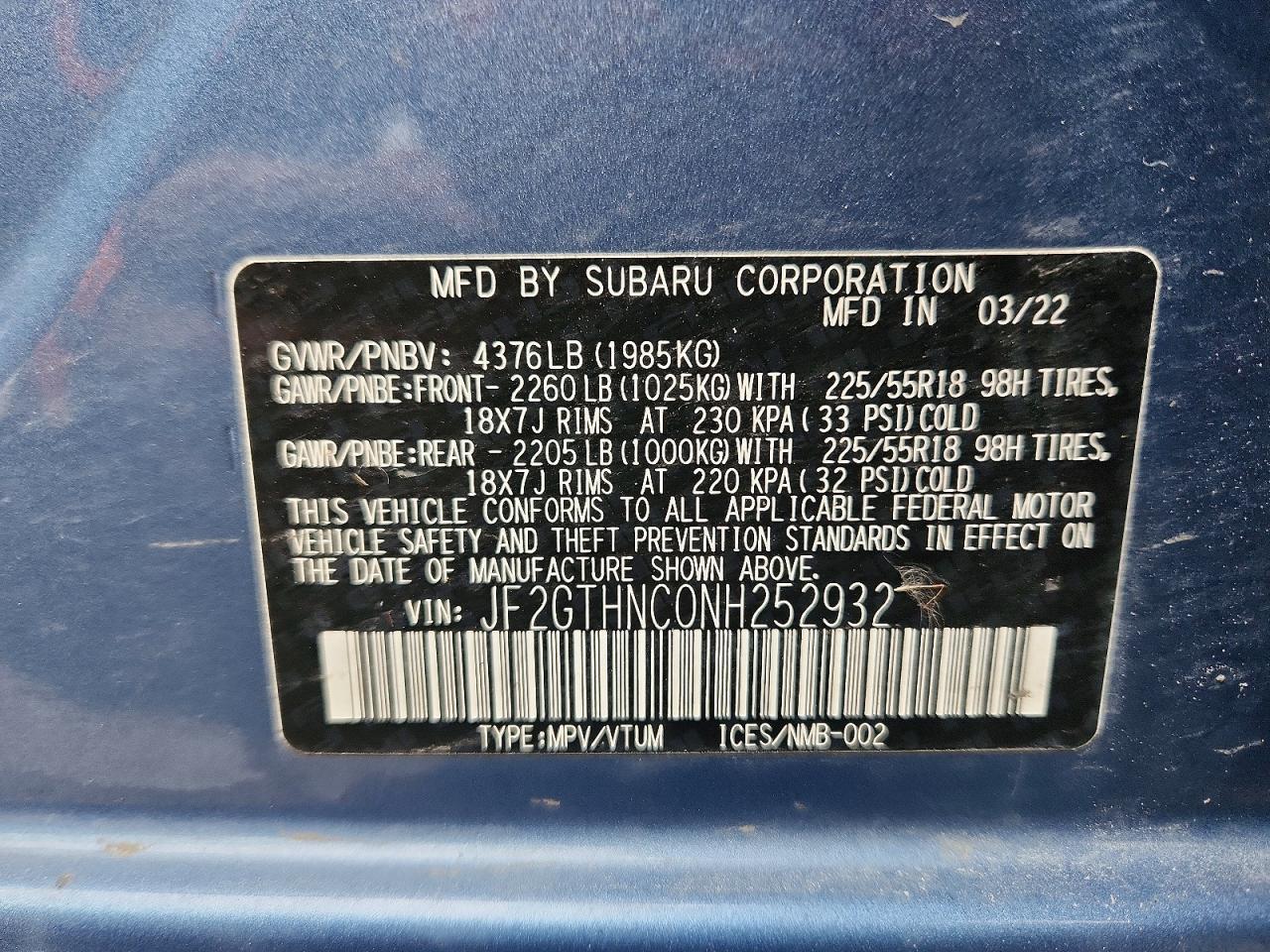 2022 Subaru Crosstrek Limited
