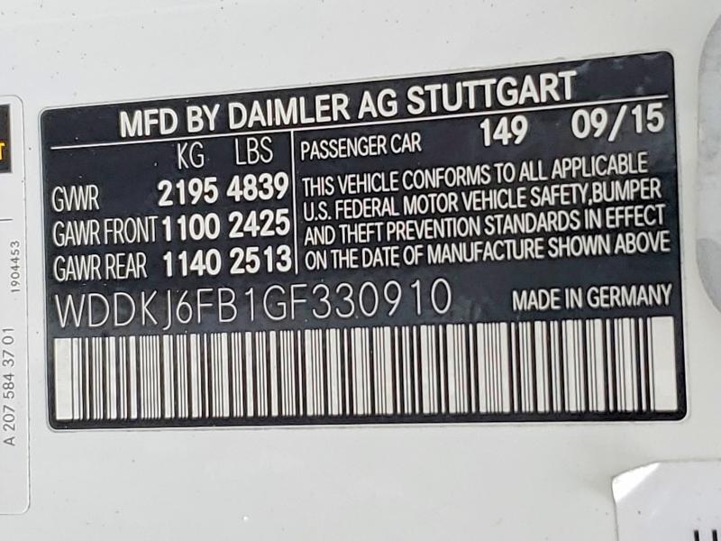 2016 Mercedes-Benz E 400