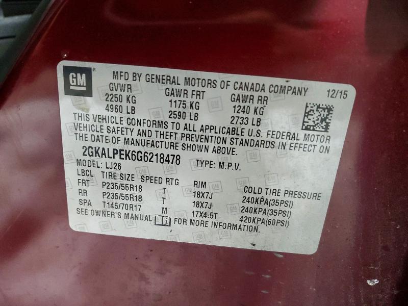 2016 GMC Terrain slt
