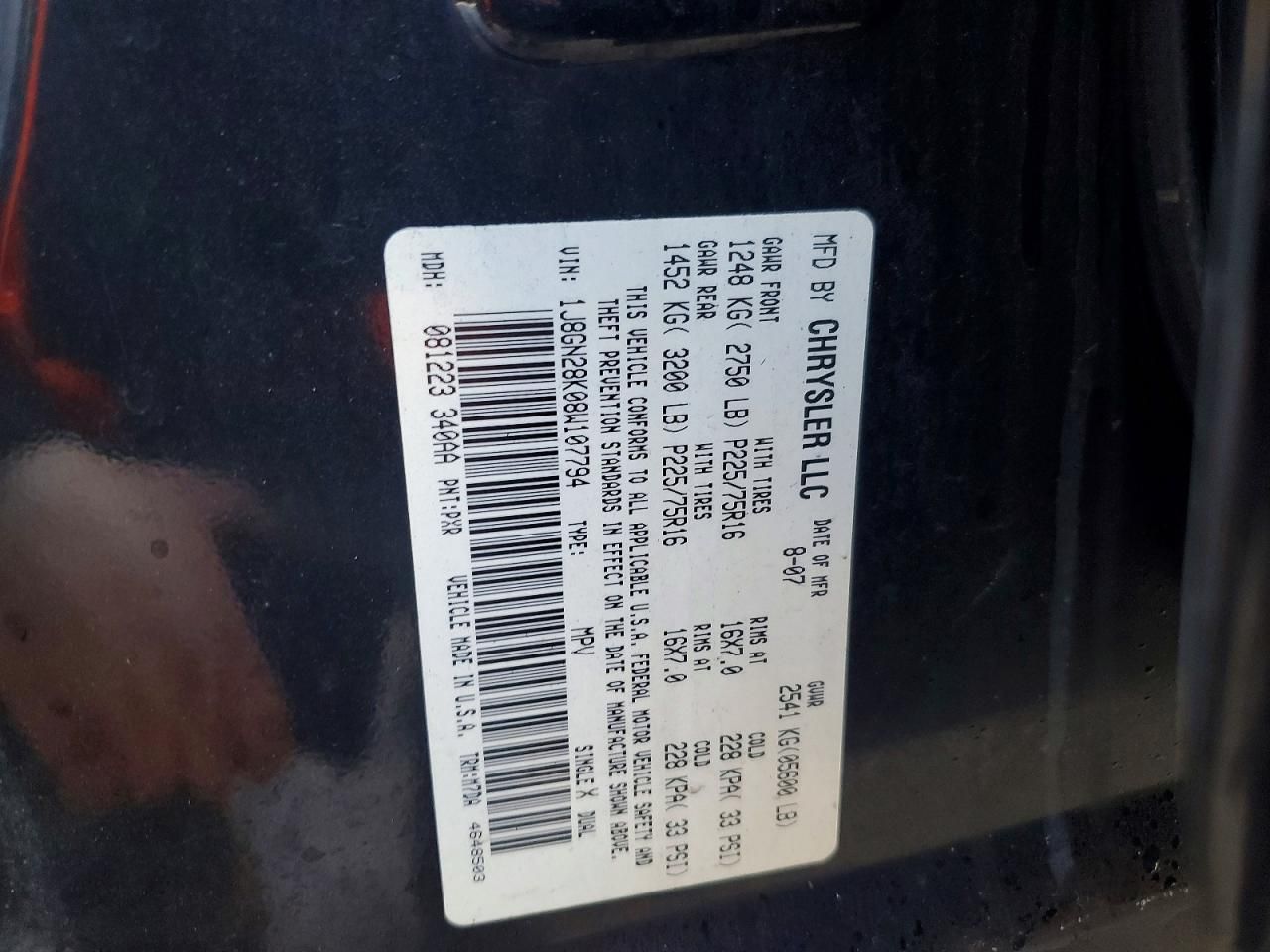 2008 Jeep Liberty Sport