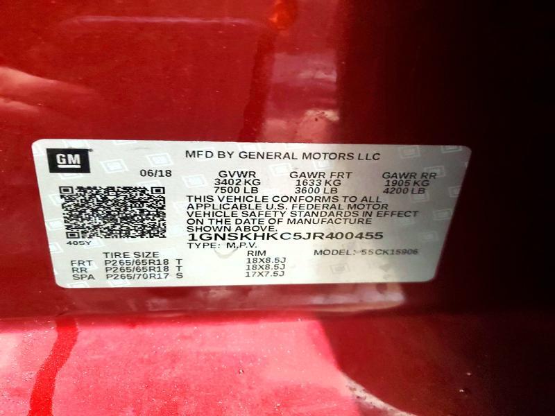 2018 Chevrolet Suburban K1500 lt