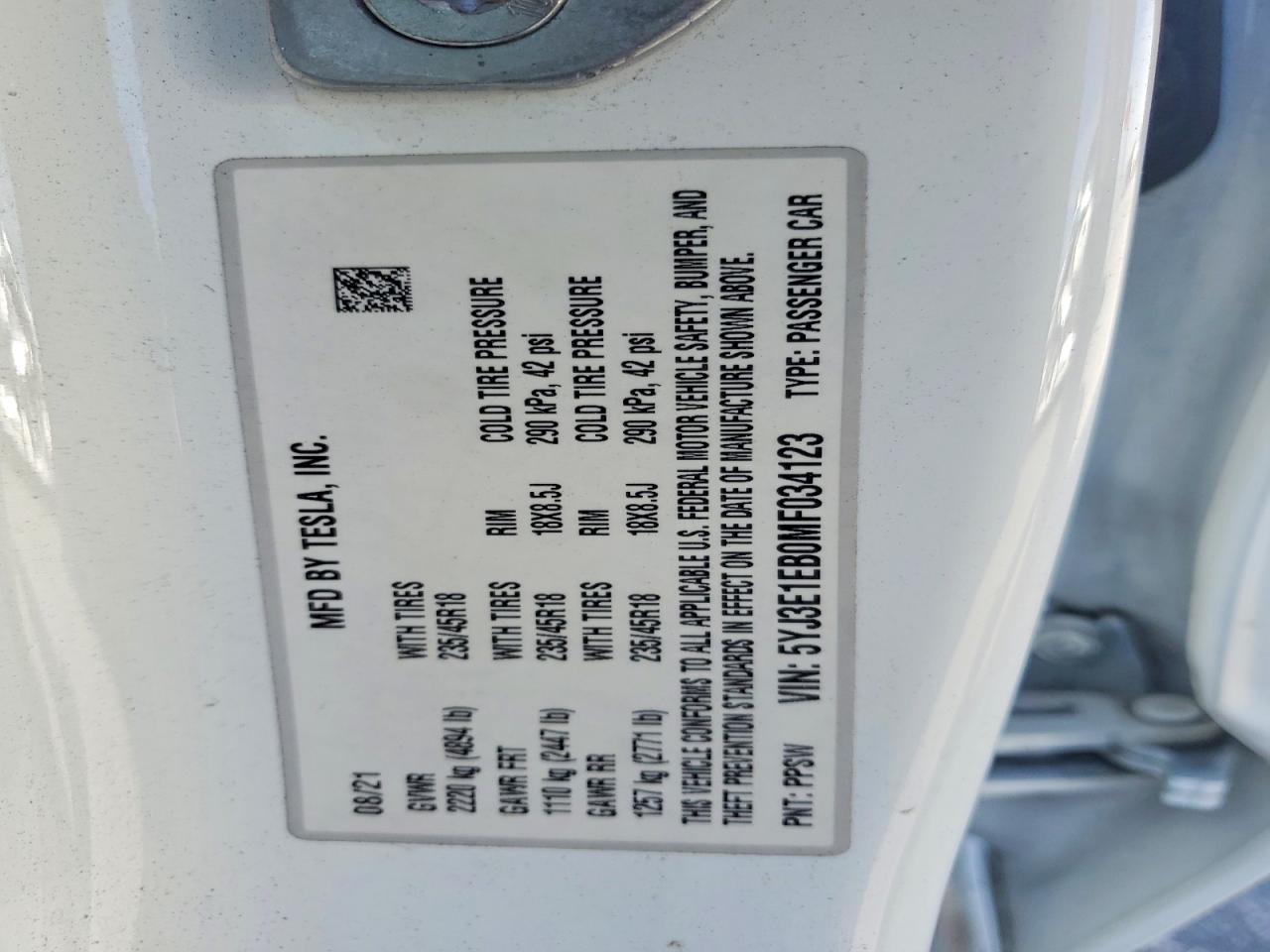2021 Tesla Model 3
