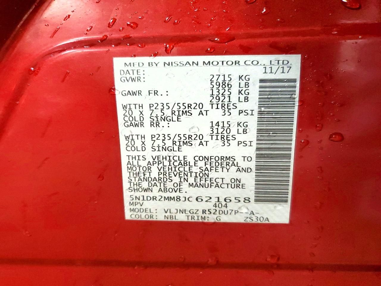 2018 Nissan Pathfinder s