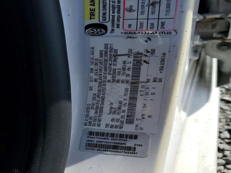 2011 Ford Fiesta sel