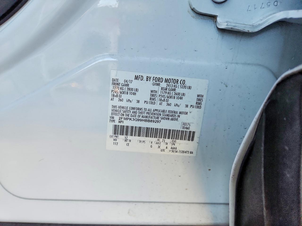 2017 Ford Edge se