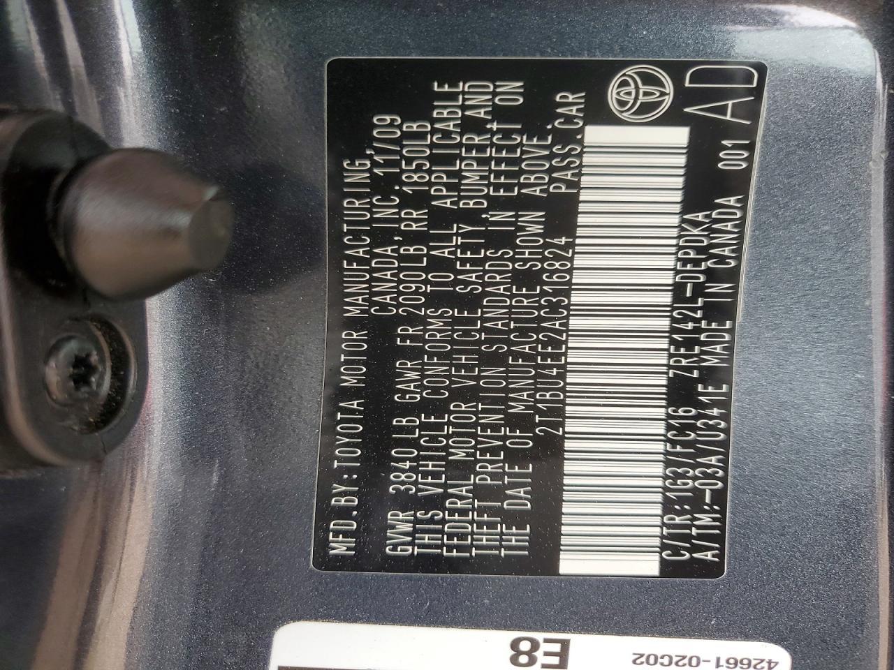 2010 Toyota Corolla Base