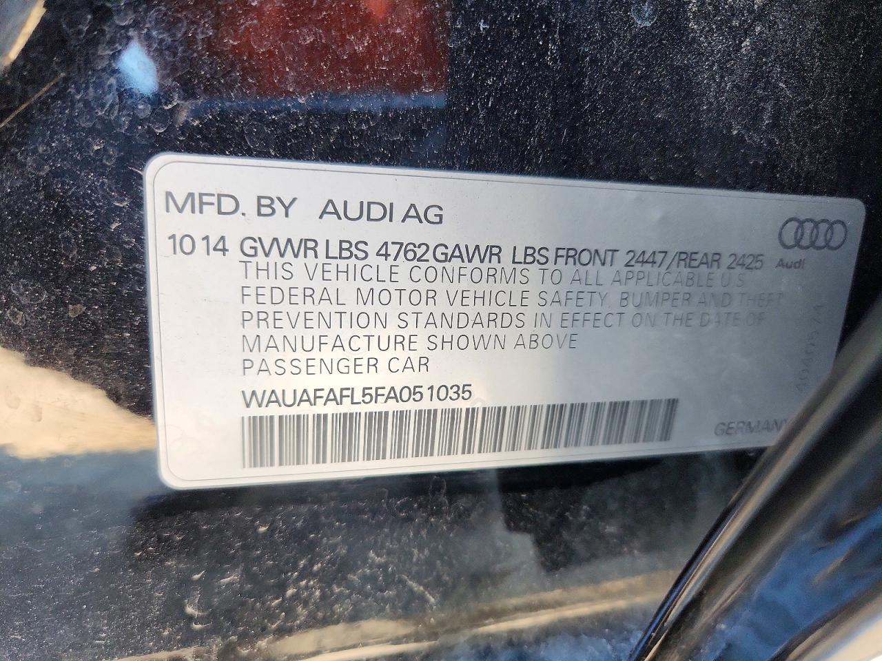 2015 Audi A4 Premium
