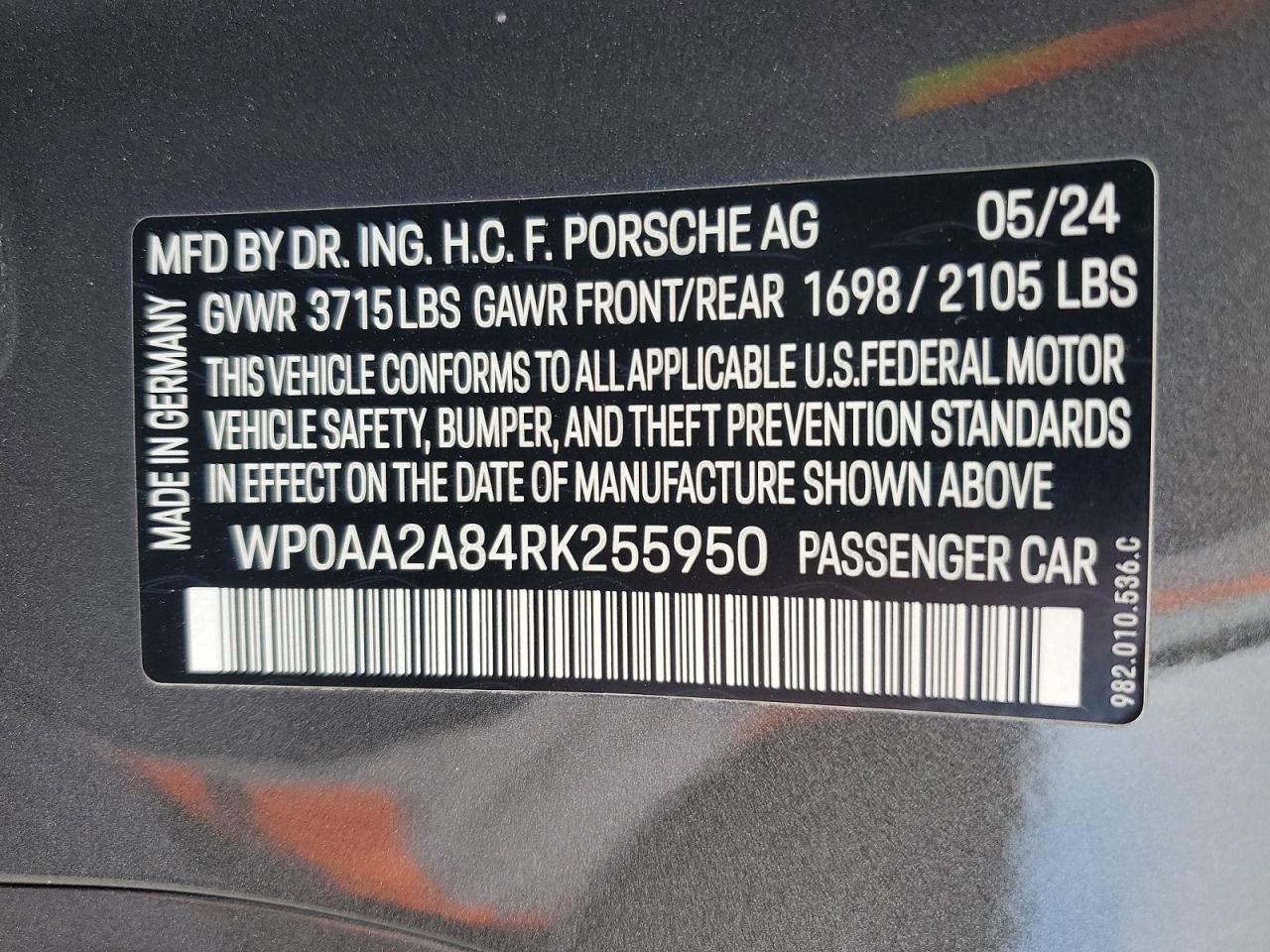 2024 Porsche Cayman Base