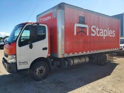 Salvage trucks for sale at Colton, CA auction: 2017 Hino 195 BOX Truck