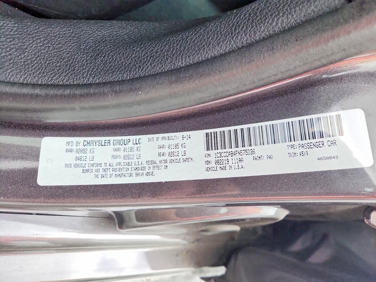 2015 Chrysler 200 Limited