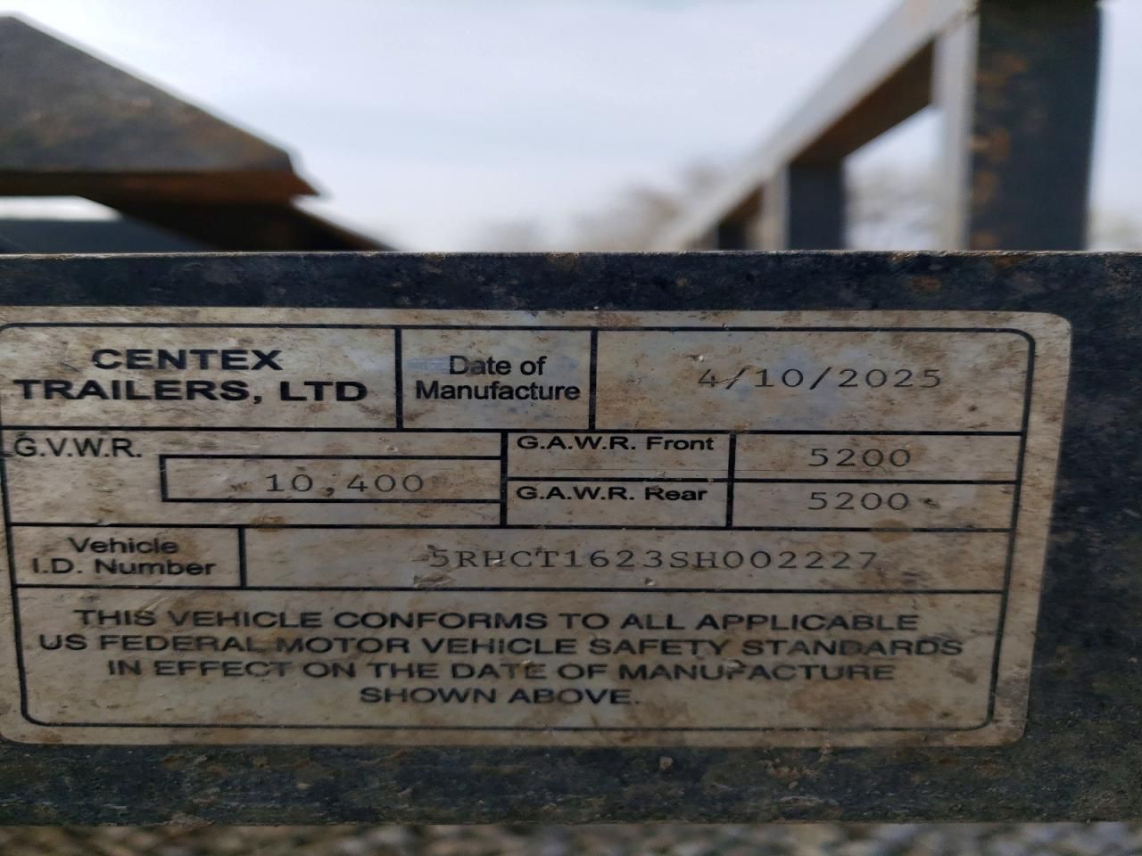 2025 Centex Utility Trailer