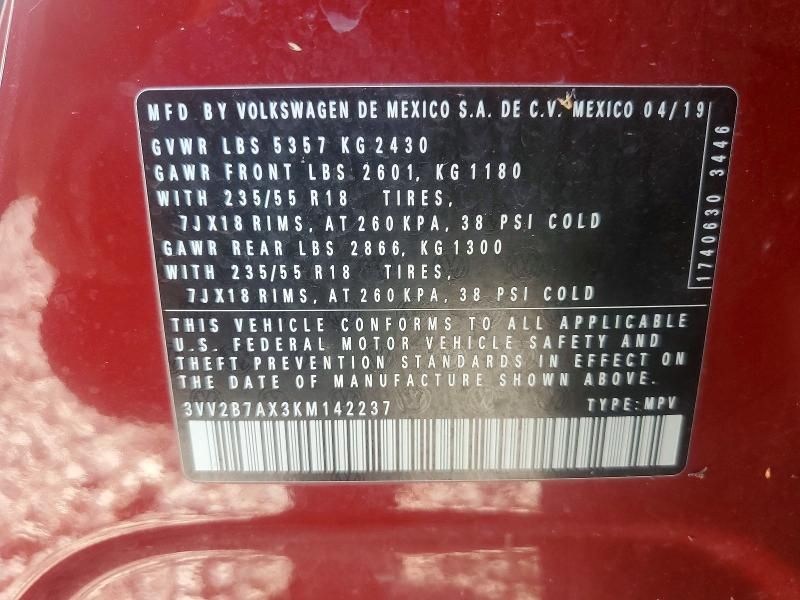 2019 Volkswagen Tiguan se