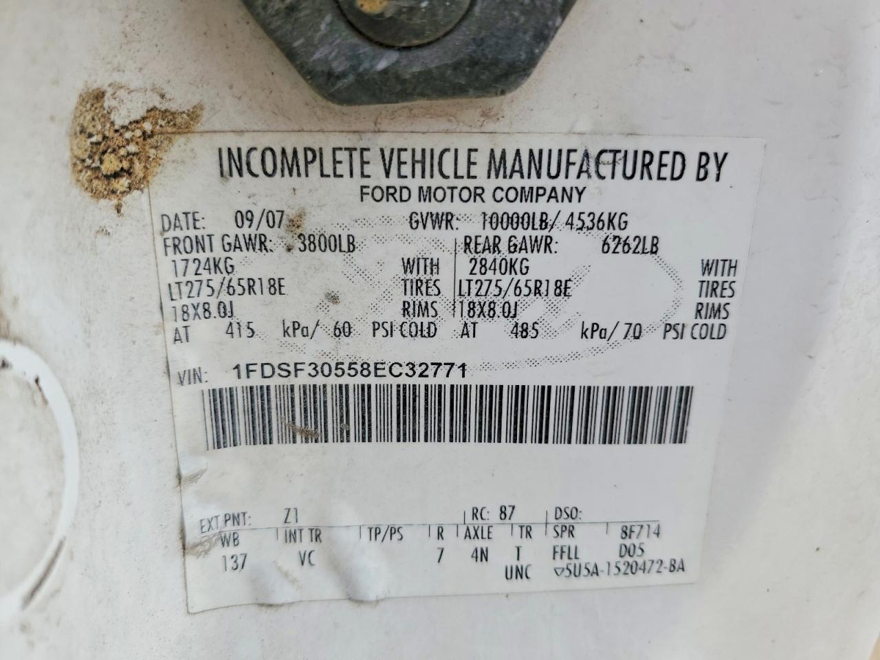 2008 Ford F350 Super Duty Utility / Service Truck