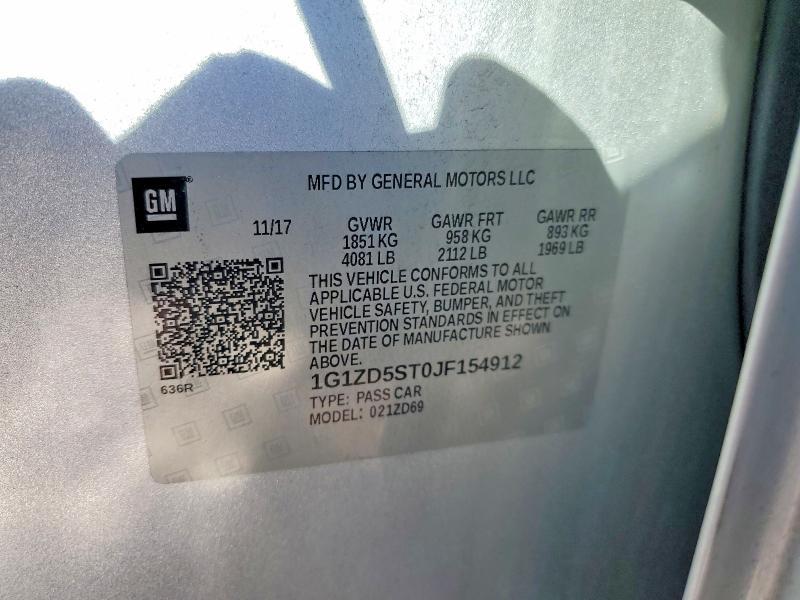 2018 Chevrolet Malibu lt