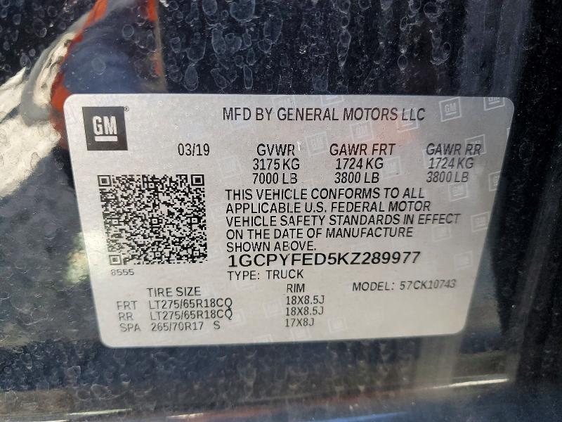 2019 Chevrolet Silverado K1500 LT Trail Boss