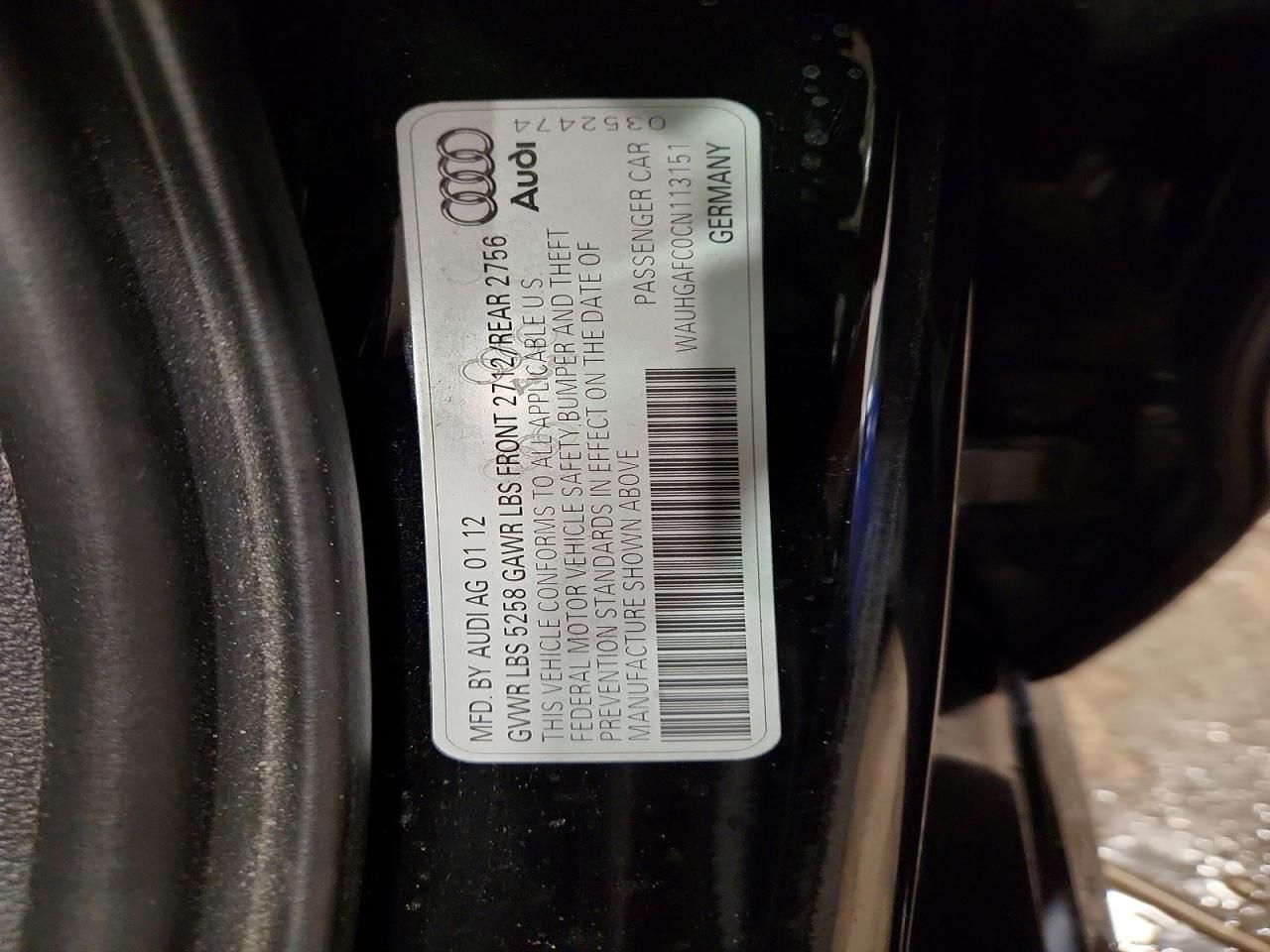 2012 Audi A6 Prestige