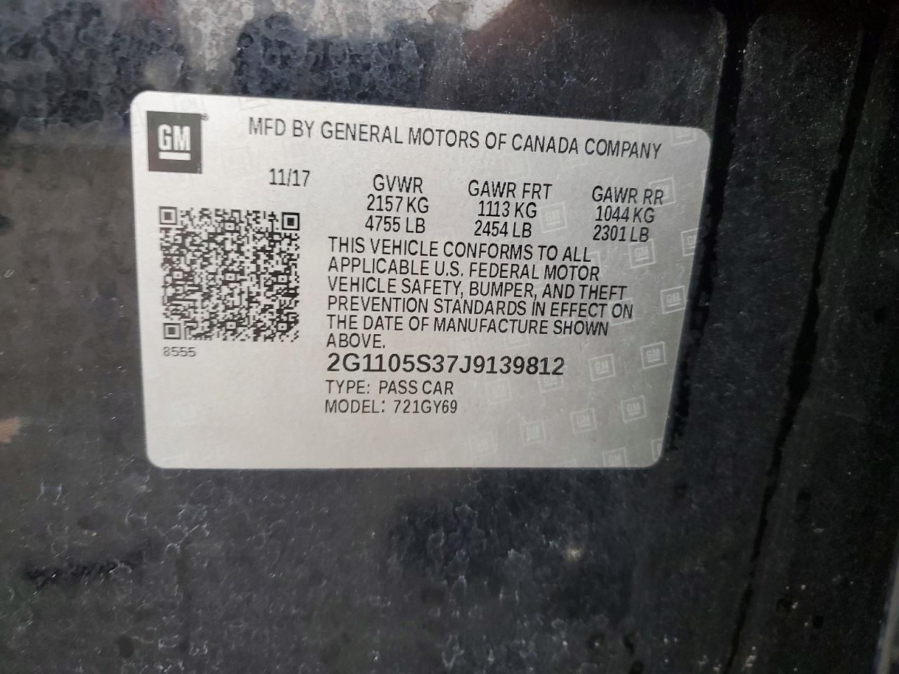 2018 Chevrolet Impala lt