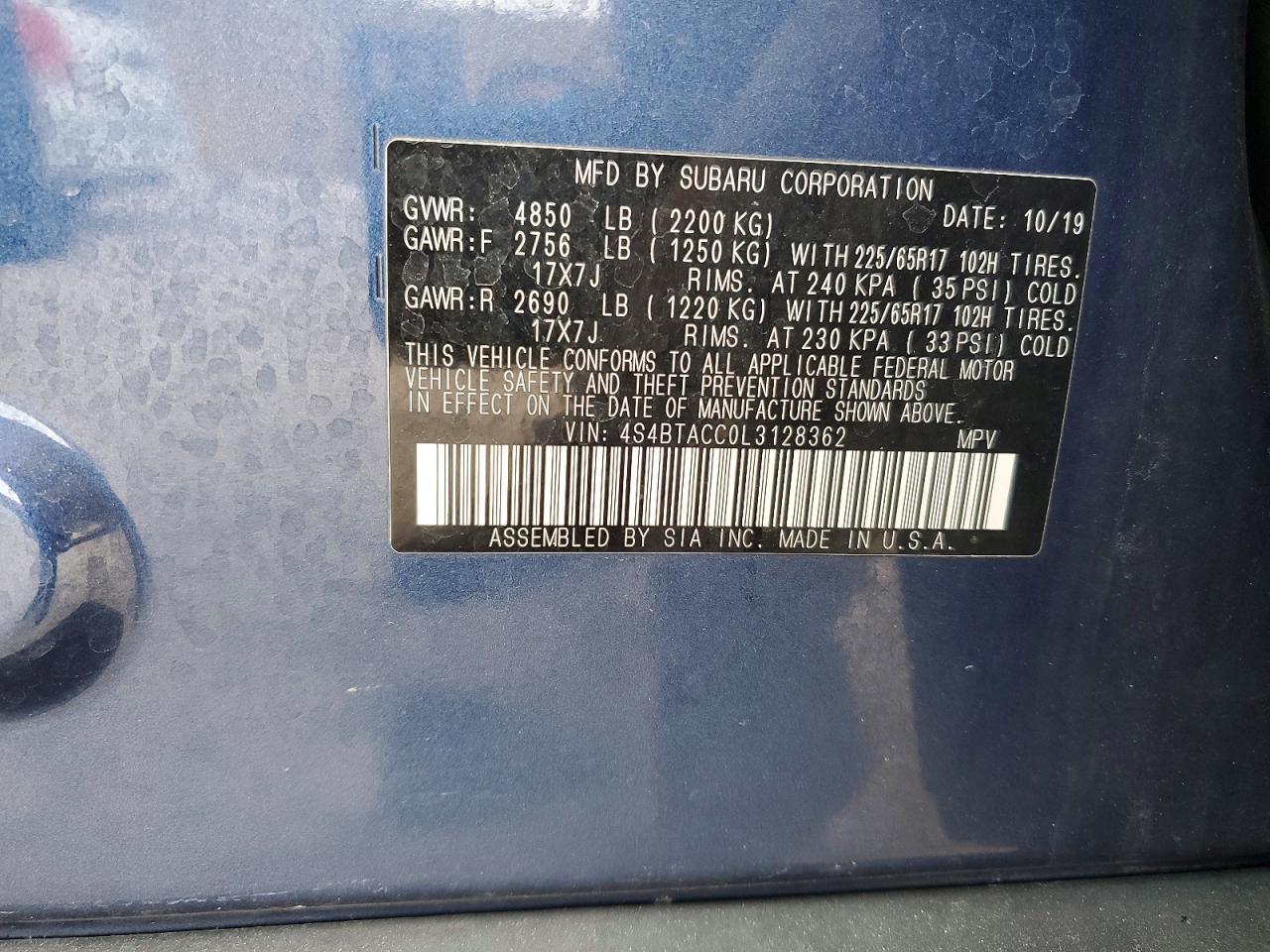 2020 Subaru Outback Premium