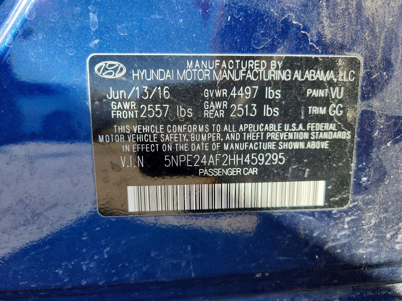 2017 Hyundai Sonata Base