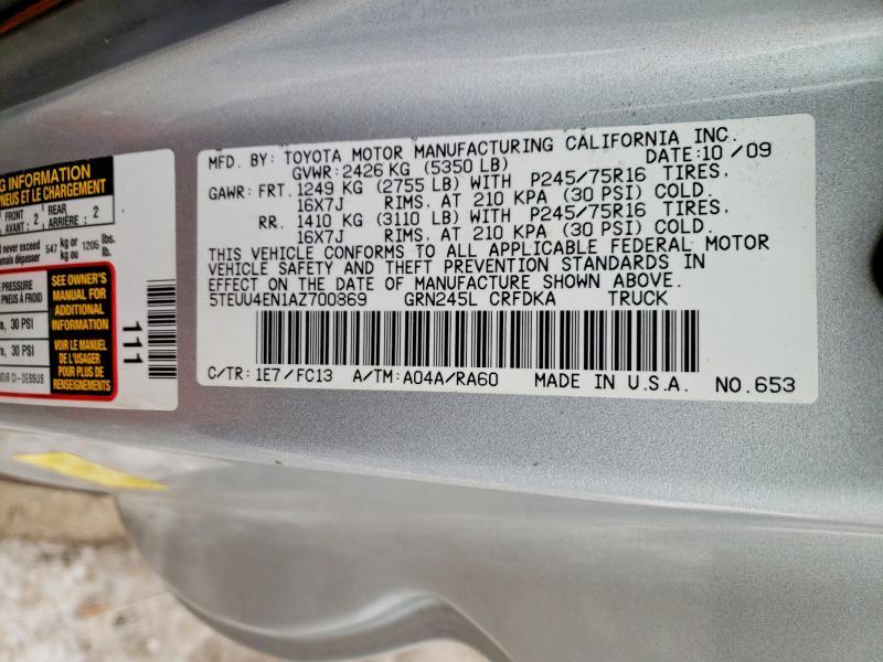2010 Toyota Tacoma Access cab